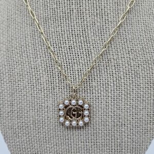 Upcycled GG Pearl Gucci Necklace